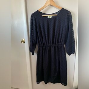J. Crew Factory Navy Blue Tulip Dress Size 0